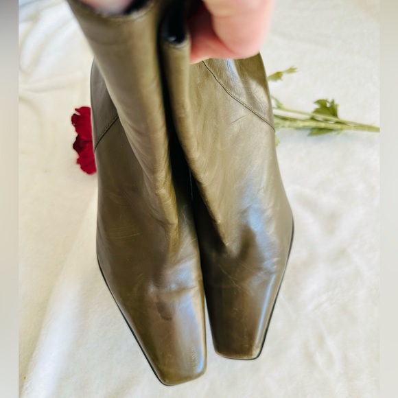 Charles David | Olive Stilleto Boots - Picture 9 of 12